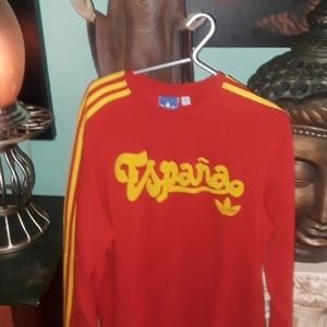 adidas Men's Long Sleeve ESPANA Soccer Top XL